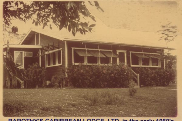 photograph of Barothy's Caribbean Lodge in the early 1960's