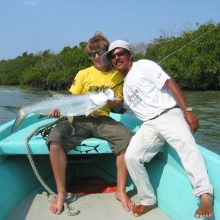 Cameron, cool dude, with his tarpon